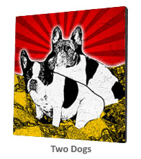 tela due cagnolini